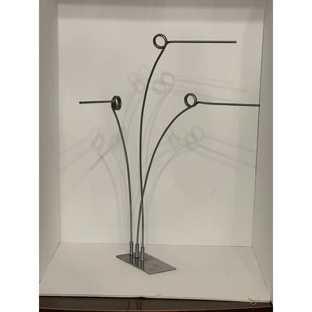 Contemporary Abstract Metal Sculpture Adjustable For Sale - Image 9 of 12