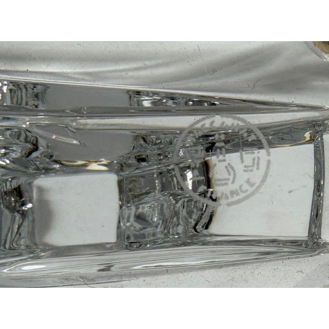 Baccarat Signed Baccarat French Crystal Leaping Gazelle Bookend For Sale - Image 4 of 5