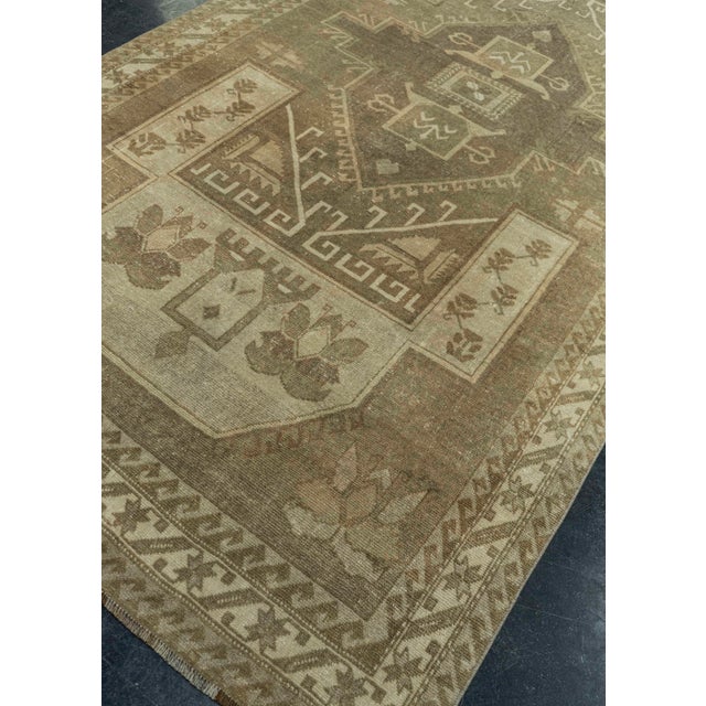 Brown Turkish Vintage Rug 5'4" x 10'6" #20799 For Sale - Image 8 of 8