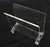 20th C. Mid-Century Modern Bent Lucite & Chrome Paper Basket & Letter Holder For Sale - Image 10 of 12