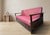 Maroon Mid-Century Modern Burgundy Folding Sofa Bed from Edmund Homa, Czechoslovakia, 1960s For Sale - Image 8 of 15