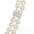 1990s Diamond Akoya Pearl Necklace 8 Mm 14k Gold 18 3/4" 2-Strand Certified For Sale In New York - Image 6 of 15