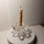 Modern 1970s Swarovski Vintage Silver Crystal Lotus Water Lily Flower Candle Holder For Sale - Image 3 of 12