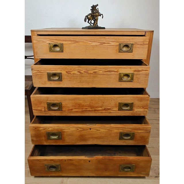 This gorgeous Pine Chest of Drawers is a charming piece of mid 20th-century furniture that would impress in a Vintage home...