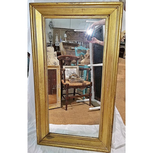 Gold 19c American Gilt Wall Mirror For Sale - Image 8 of 13