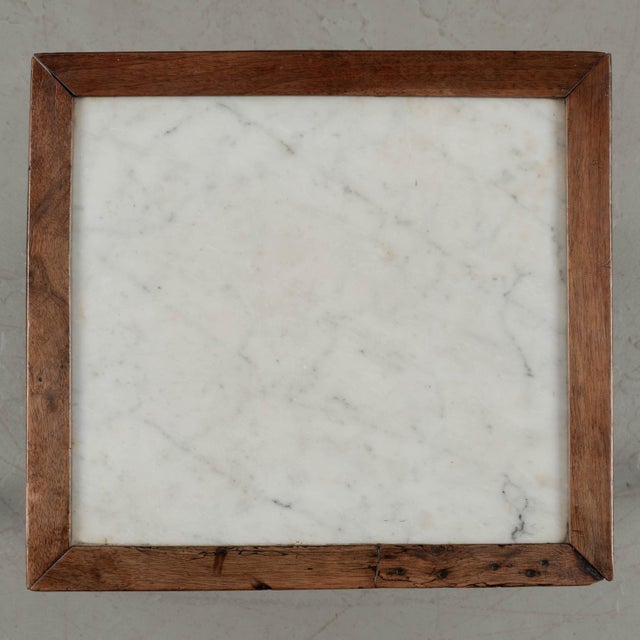 Brown French Country Side Table With Tambour Door Circa 1850 For Sale - Image 8 of 8