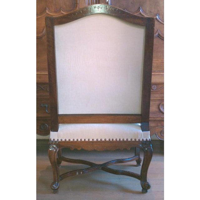 19th Century Regence Walnut Armchair For Sale - Image 4 of 6