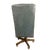 Vintage Tall Blue Chesterfield Tufted Executive Swivel Chair Made in Indiana by Jasper Seating Company For Sale - Image 4 of 6