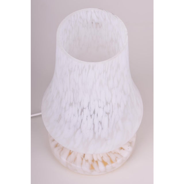 Mid-Century Modern Mid-Century Table Lamp in Glass, Czech, 1960s For Sale - Image 3 of 6