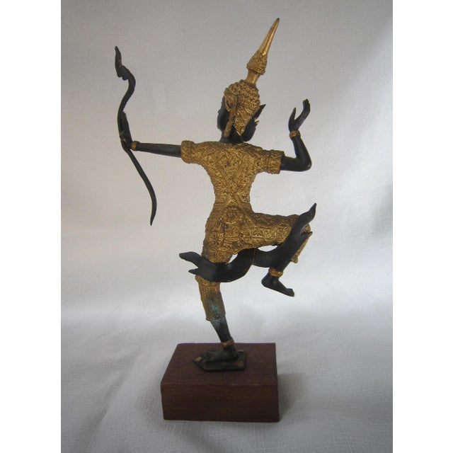 Vintage Cast Bronze Siamese Buddha For Sale - Image 4 of 6