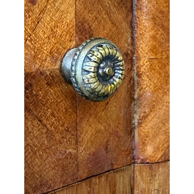 Pair of French Kidney Shape Nightstands Bedside Tables Louis Xvi, Circa 1910 For Sale - Image 12 of 13