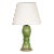 19th Century Spanish Terracotta Green Glaze Lamp For Sale