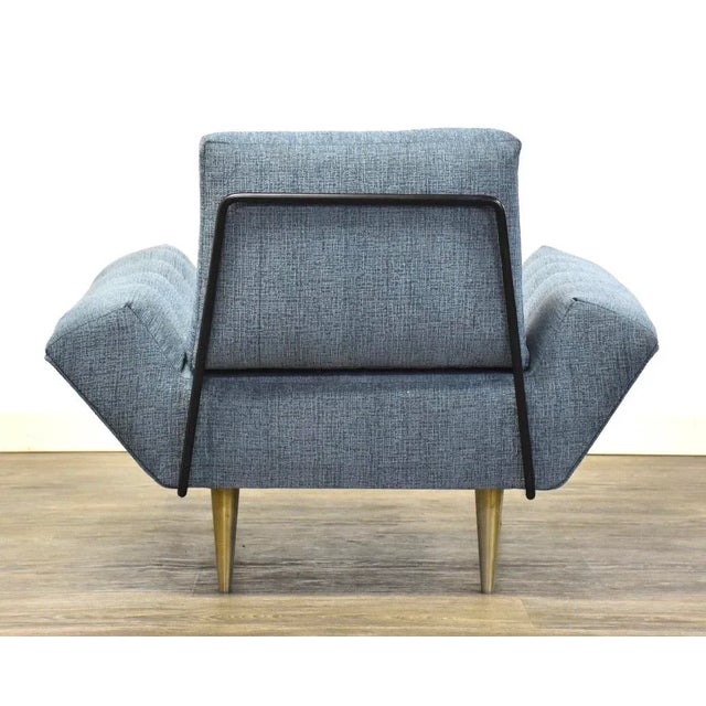 Adrian Pearsall Blue Lounge Chair For Sale In Boston - Image 6 of 11