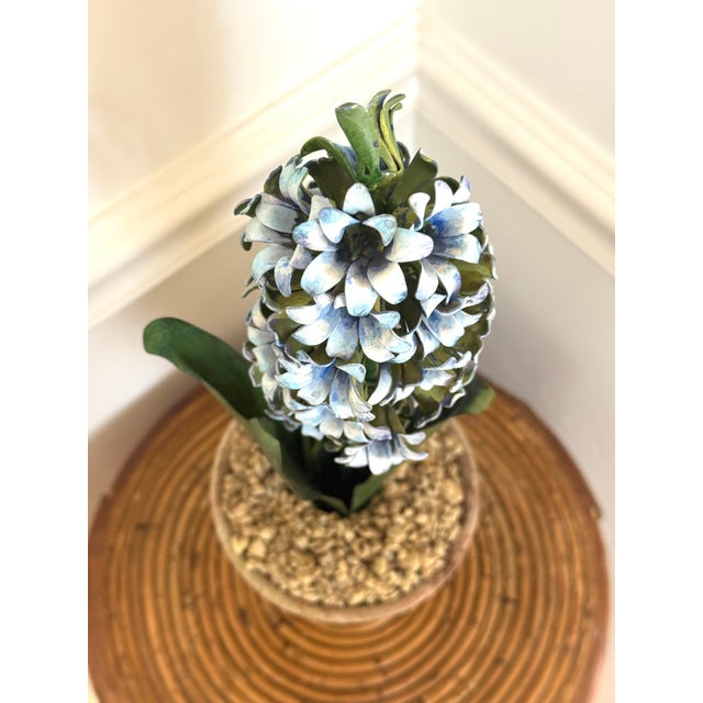 Tommy Mitchell Tole Potted Hyacinth. For Sale - Image 12 of 12