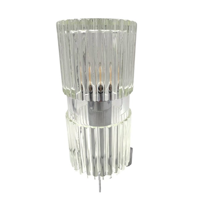 Vintage Italian Glass Table Lamp, 1970s For Sale - Image 6 of 16