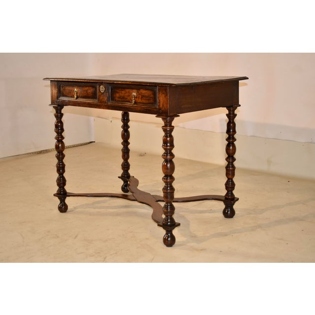 Late 17th/Early 18th Century English Oak Side Table For Sale In Greensboro - Image 6 of 9