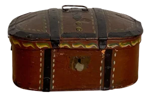 Painted Oval Box, 19th Century