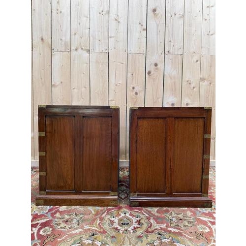 Wood 20th Century English Bedside Tables, Set of 2 For Sale - Image 7 of 10