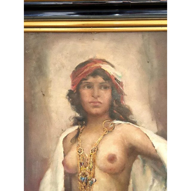 Josef Svoboda, Algerian Female, 1920s, Oil, Framed For Sale - Image 3 of 11