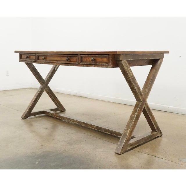 Hooker Furniture Melange Bennett X-Base Writing Desk For Sale In Austin - Image 6 of 17