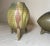 Antique Signed Japanese 3 Piece Studio Art Green Pottery Footed Vase Bowl Set For Sale - Image 4 of 18