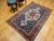 Textile Vintage Bakhtiari Bibibaft Rug, Hand-Knotted Wool, Geometric Medallion Design, Vegetable Dyes, Navy & Red, 5x7 For Sale - Image 7 of 18