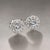 Transparent Natural White Sapphire Diamond Stud Earrings 14k W Gold 1.26 TCW Certified For Sale - Image 8 of 8