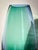 Blue Blue and Green Aurora Borealis Style Glass Teardrop Vase, 1990s For Sale - Image 8 of 10