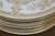 Vintage Wedgwood X2830 Gilt Gold Floral Acanthus Leaf Dinner Plates 11" - Set of 12 For Sale - Image 10 of 11