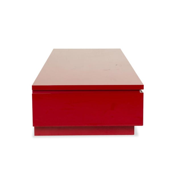 Red Wooden Cube Sideboard from Interlübke For Sale - Image 6 of 9