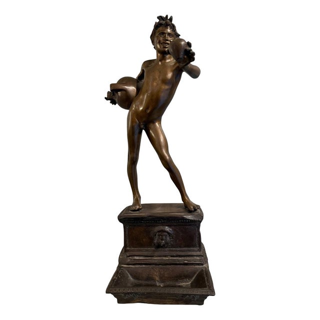 Vincenzo Gemito, The Water Carrier, 1880s, Bronze For Sale - Image 6 of 6