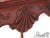 Irish Georgian Style Finely Carved Mahogany Tea Table For Sale - Image 4 of 10