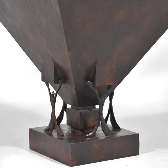 Gene Summers Gene Summers Bronze F4 Side Table For Sale - Image 4 of 9