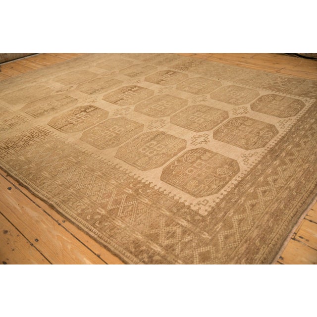 Traditional Vintage Distressed Ersari Carpet - 7'8" x 9'9" For Sale - Image 3 of 10