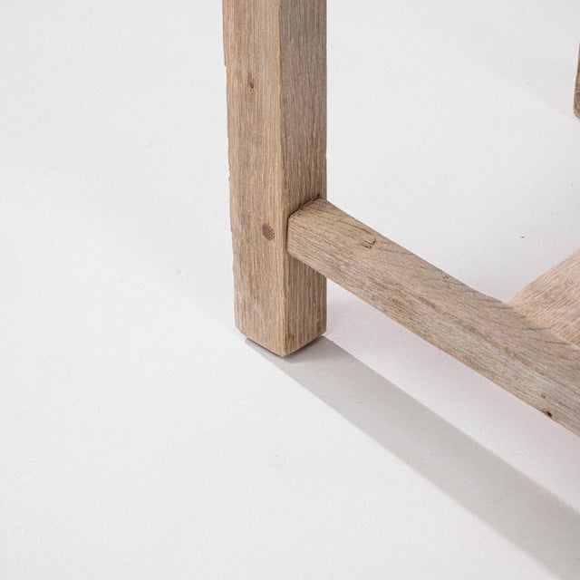 20th Century French Oak Ladder-Back Dining Chairs - Set of 6 For Sale In Greensboro - Image 6 of 18