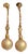Diamond Akoya Pearl Earrings 14k Yellow Gold 0.12 TCW Women Certified For Sale