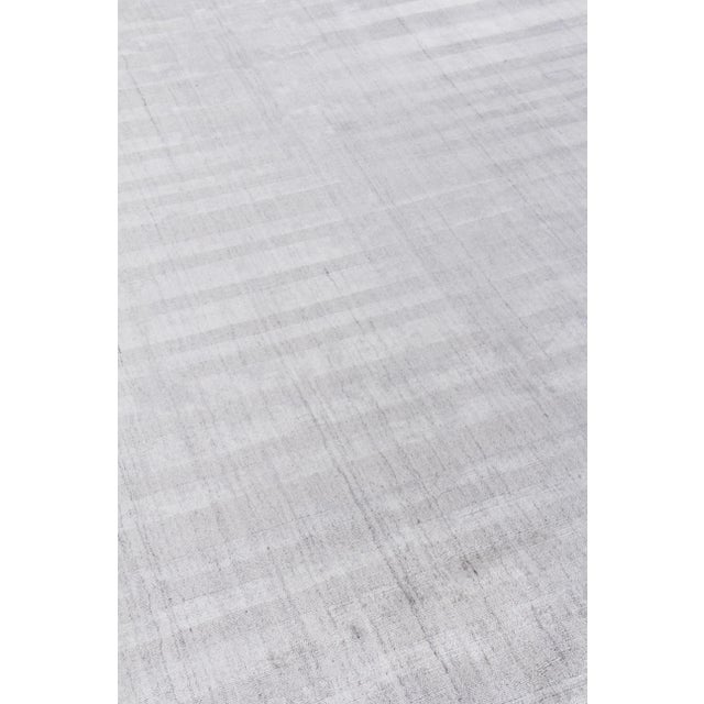 Not Yet Made - Made To Order Iscar Hand loom Wool/Viscose Ivory Rug-6'x9" For Sale - Image 5 of 8