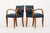 Wood Antique Art Deco Maple Bentwood and Blue Leather Dining Chairs 1930s For Sale - Image 7 of 11