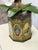 Savage London Painted Tole Canister + Faux Orchid Arrangement, 19th-Century For Sale In San Francisco - Image 6 of 12
