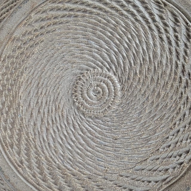 Vintage Mid Century Studio Art Plate - Brutalist Style Turquoise For Sale - Image 10 of 11