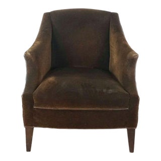 Mitchell Gold + Bob Williams Brown Upholstered Armchair For Sale