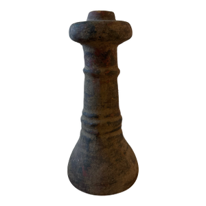 Candlestick Holder -- Large Rook Shape - Mexican Clay