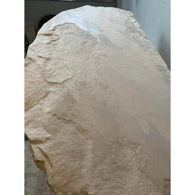 Sirmos 1970s White Quarry Rock Plaster Console After Emilio Terry For Sale In New York - Image 6 of 8