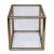 Mid-Century Modern Vintage Chrome and Brass End Table in the Style of Karl Springer For Sale - Image 3 of 8