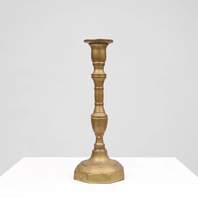 Antique French Candlestick in Bronze, 1890s For Sale - Image 11 of 11