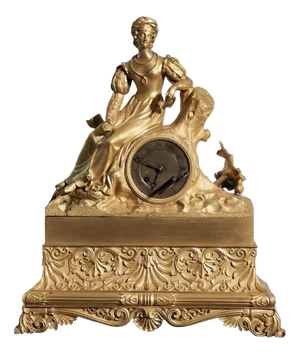 Antique French Gilt Clock