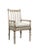 Matthew Izzo Home Barnaby Dining Arm Chairs With Elegant Cushion Ties For Sale In New York - Image 6 of 6