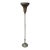 1930s Monolite "The Better Light" Hand-Painted Toleware & Spun Copper Torchiere Floor Lamp For Sale