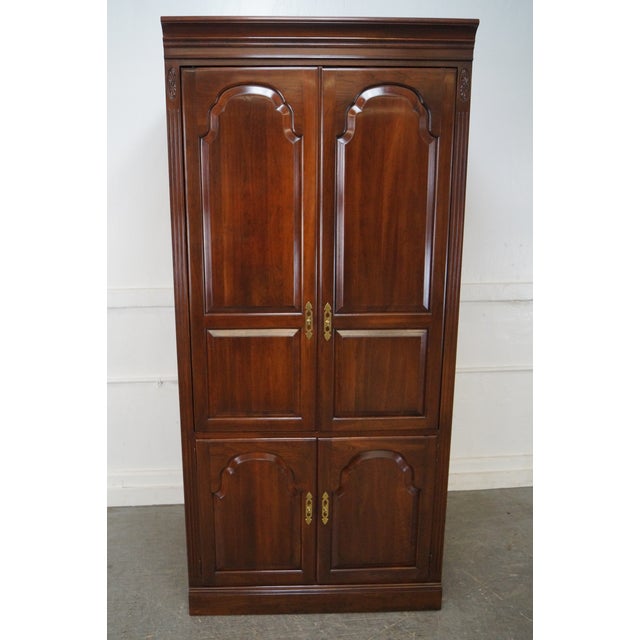 Ethan Allen Georgian Court Solid Cherry Entertainment ...