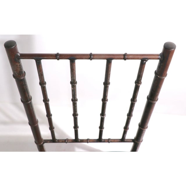 Faux Bamboo Side Chair by Schoolfield Industries For Sale - Image 4 of 12